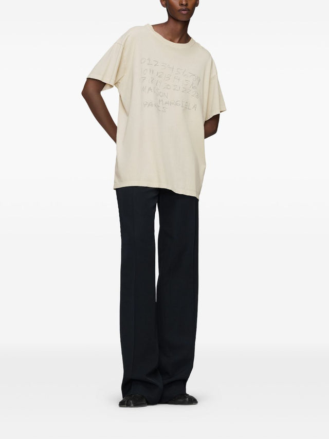 Numerical cotton T-shirt