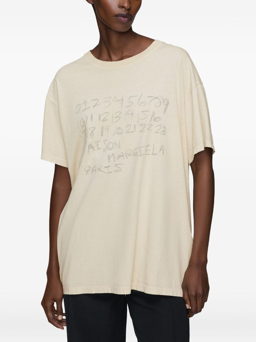 Numerical cotton T-shirt