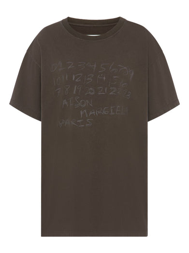 Numerical cotton T-shirt