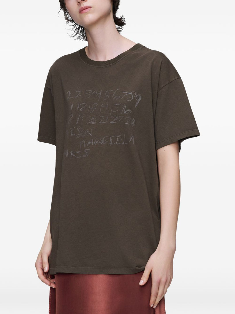 Numerical cotton T-shirt