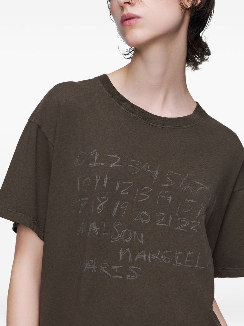 Numerical cotton T-shirt