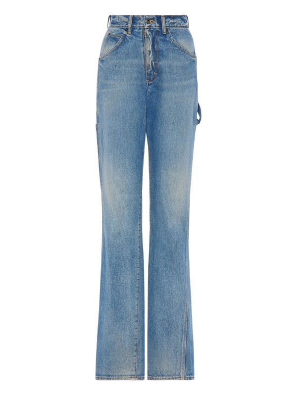 Straight-leg jeans