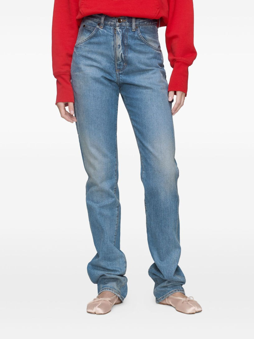 Straight-leg jeans