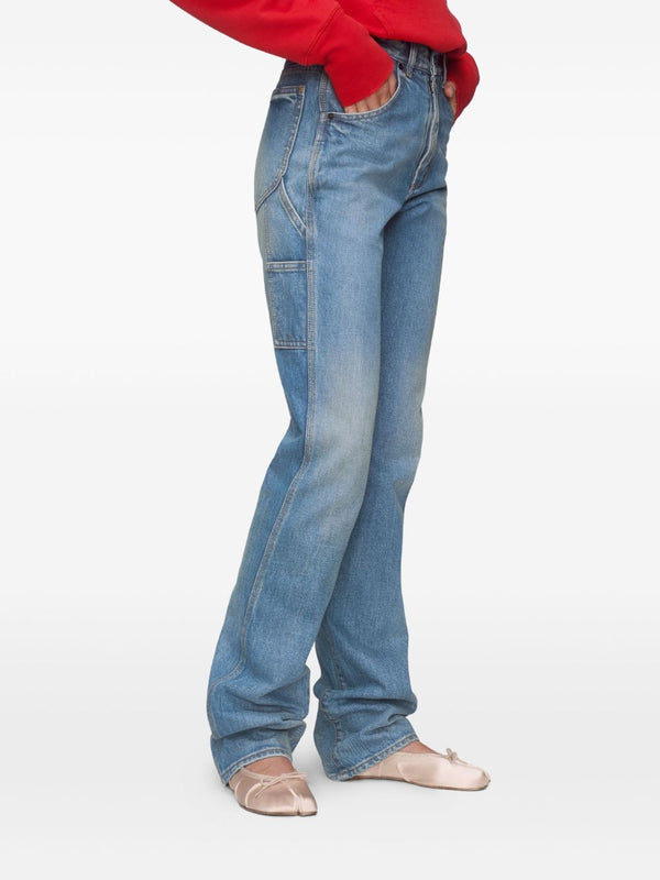 Straight-leg jeans