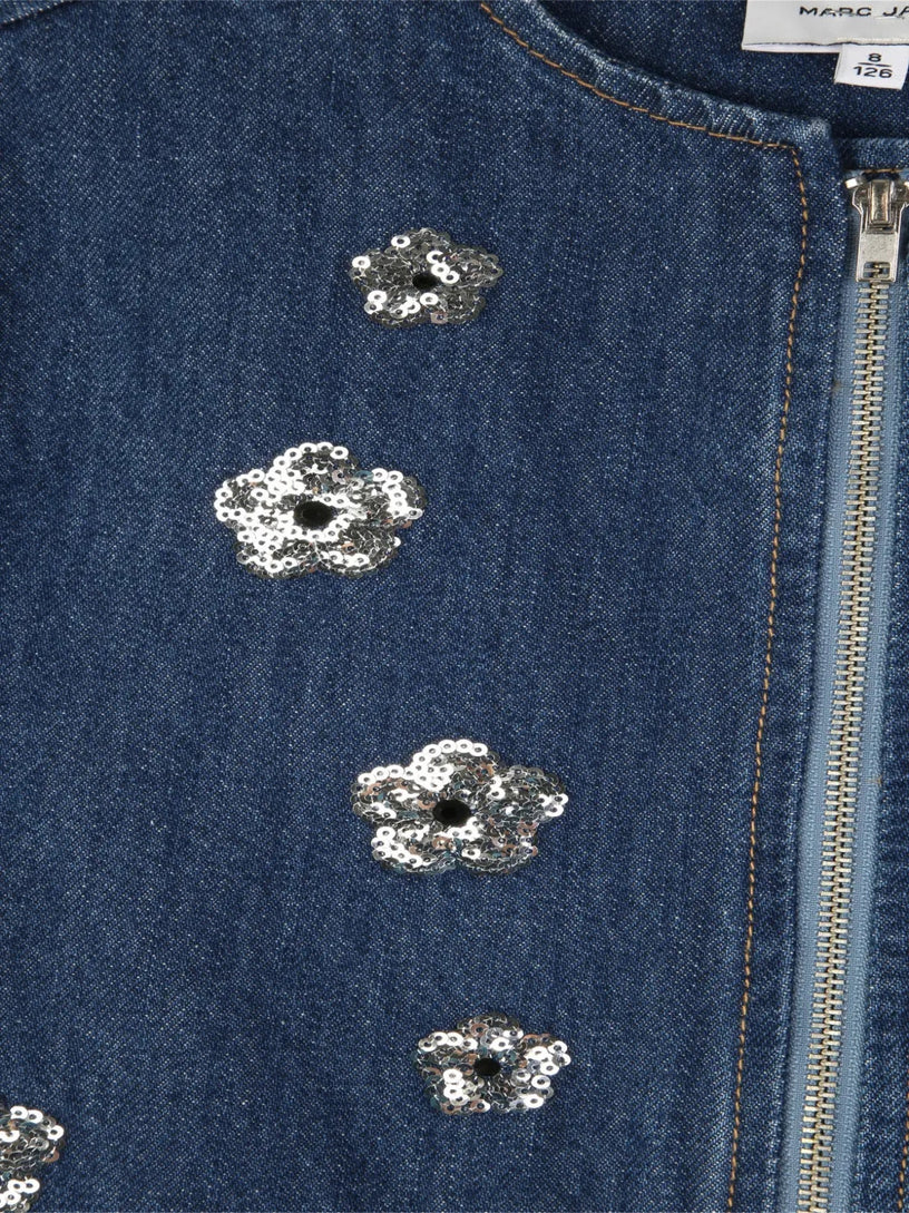 Floral-print zip-fastening dress