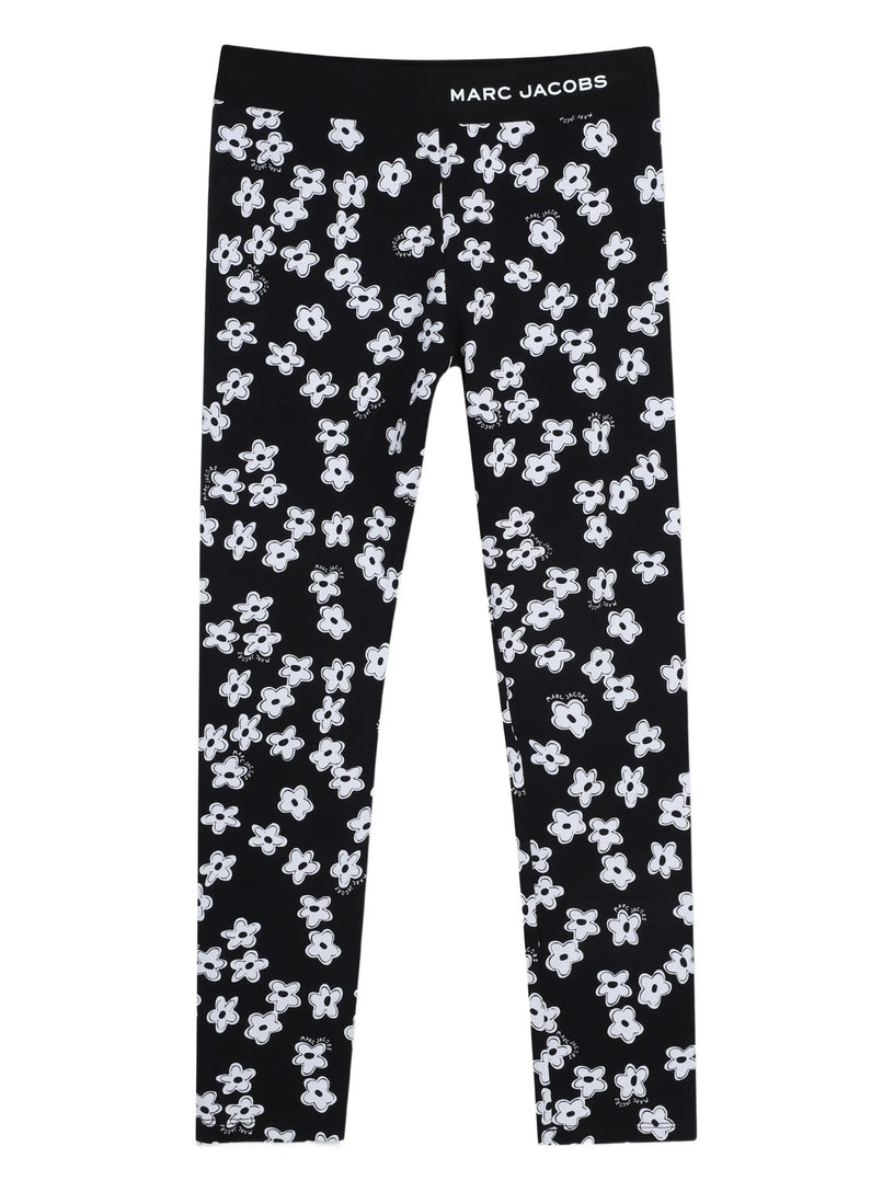 Floral-print leggings
