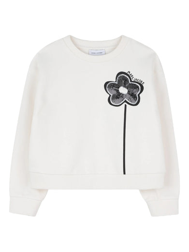 Sweatshirt with flower
