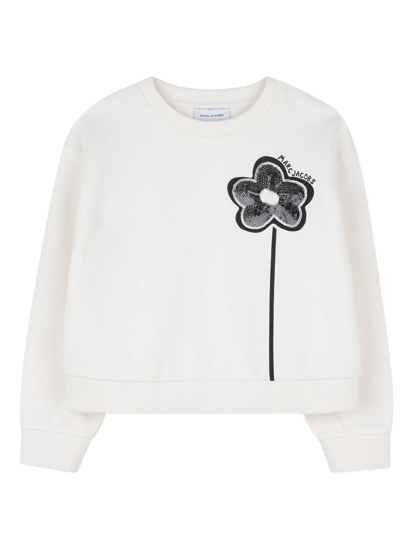 Sweatshirt with flower