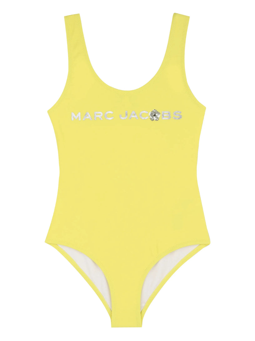 Logo-print cut-out swimsuit