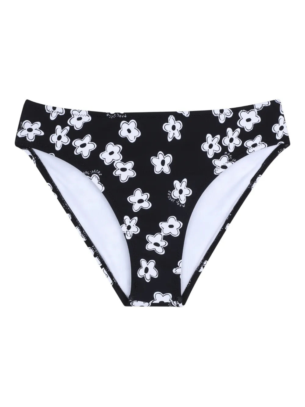 Floral-print one-shoulder bikini set