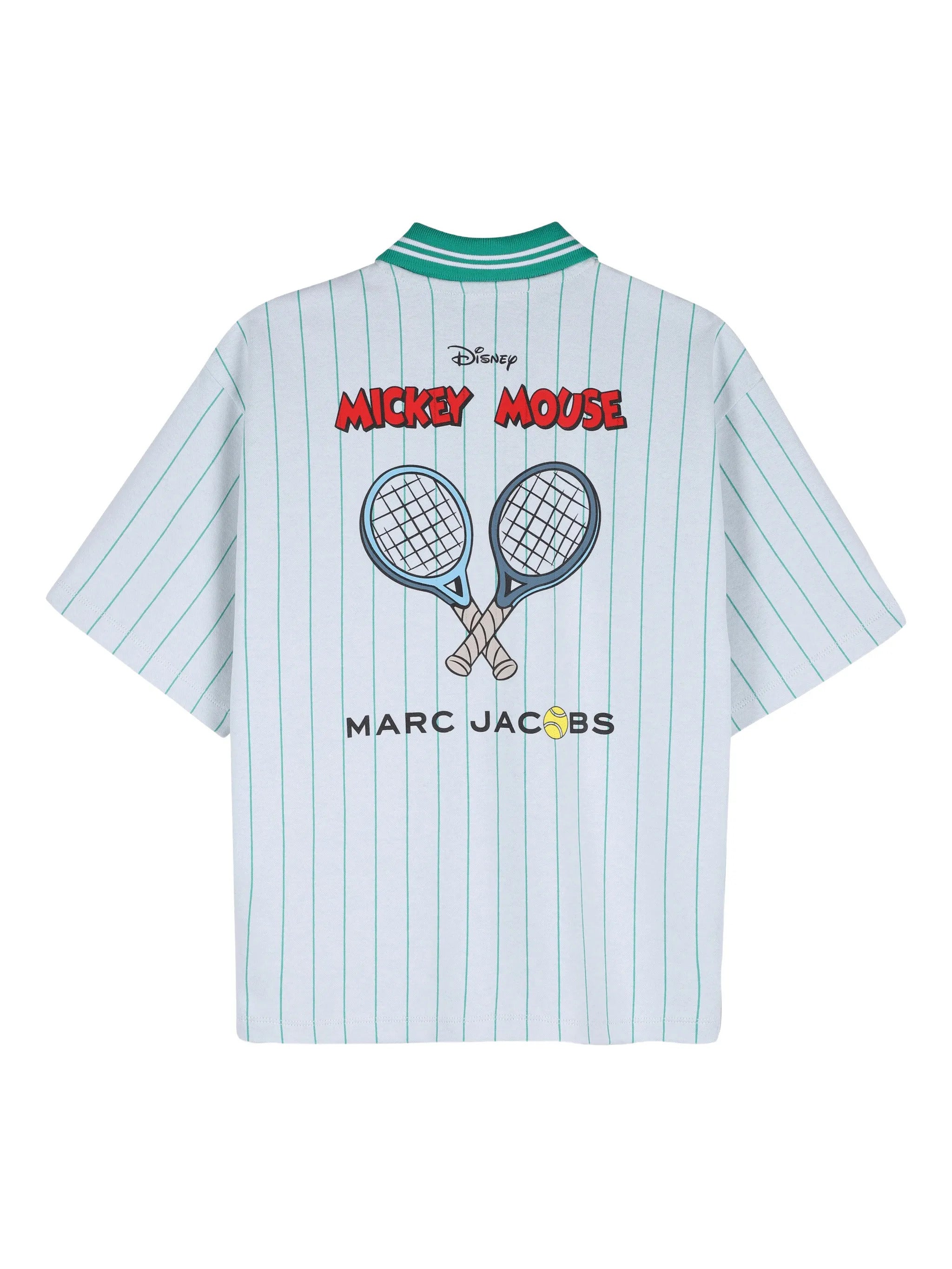 Mickey Mouse x Marc Jacobs Striped Polo Marc Jacobs Kids Verde