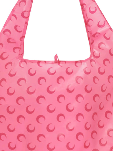 Borsa shopping trasparente con stampa luna
