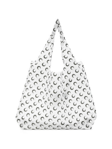 Borsa shopping trasparente con stampa luna