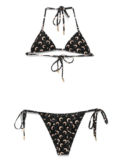 Bikini da bagno con stampa luna
