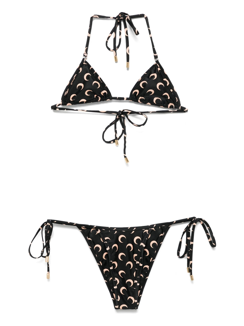 Bikini da bagno con stampa luna