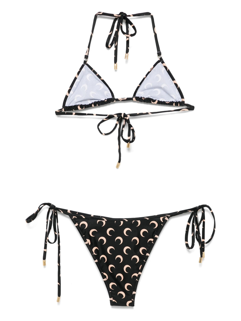 Bikini da bagno con stampa luna