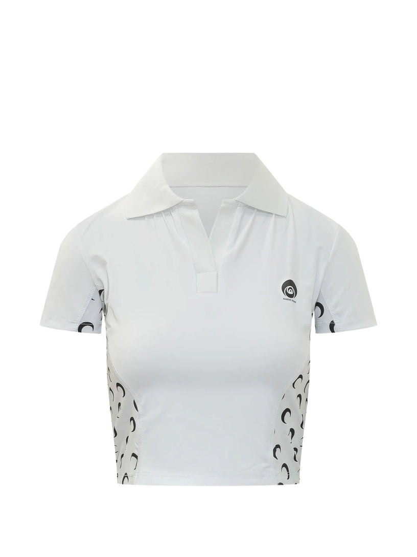 Polo a maniche corte in stile athleisure