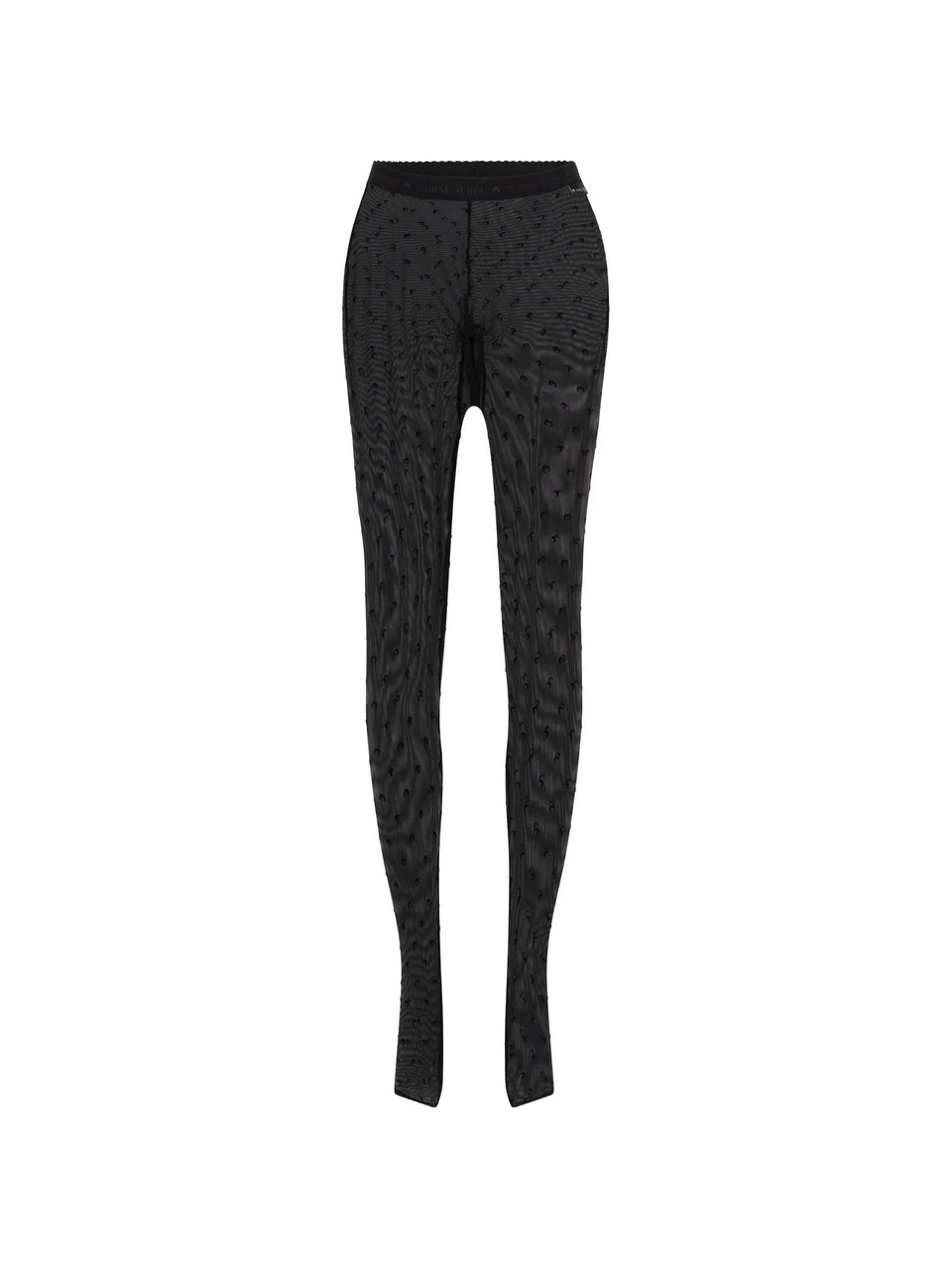 Plumetis mesh tights