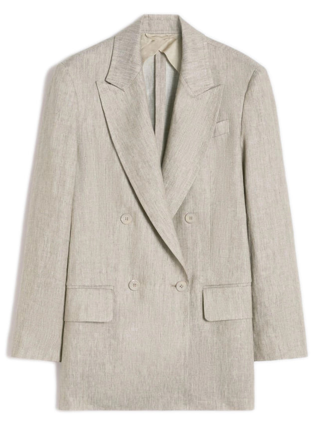 Olimpia Chevron Linen Jacket