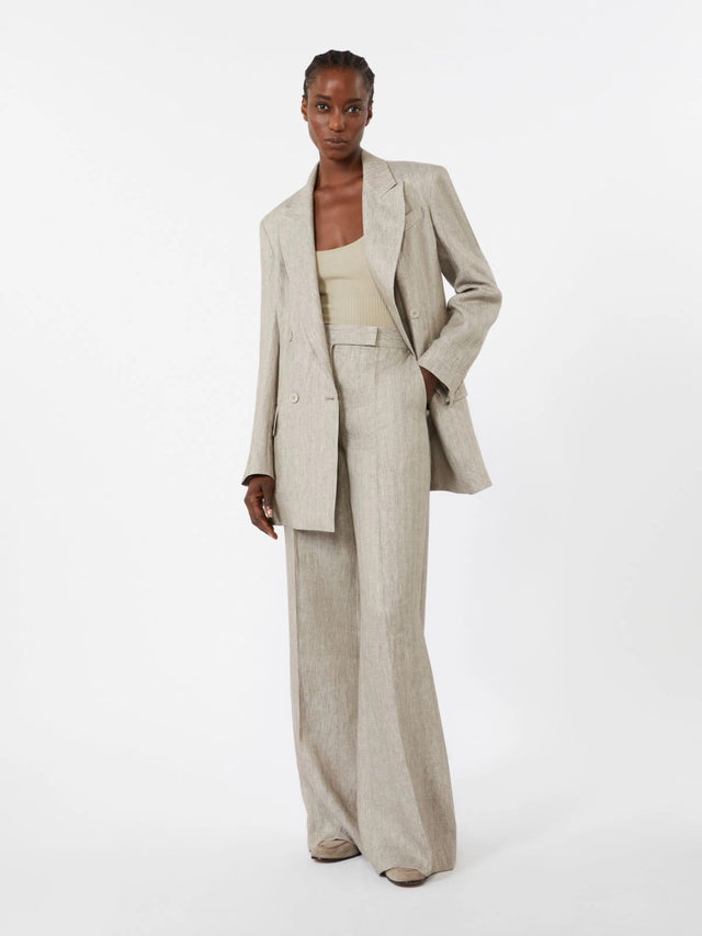 Olimpia Chevron Linen Jacket