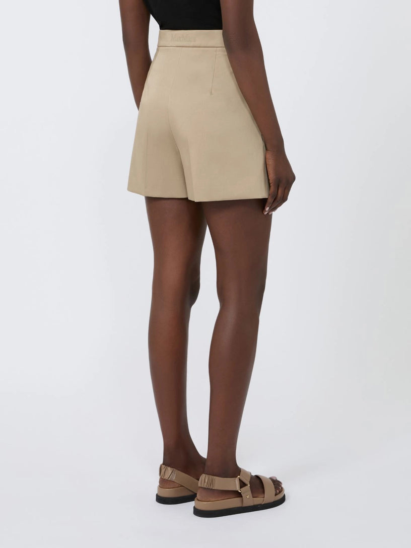 Mxmtabacco Stretch cotton satin shorts