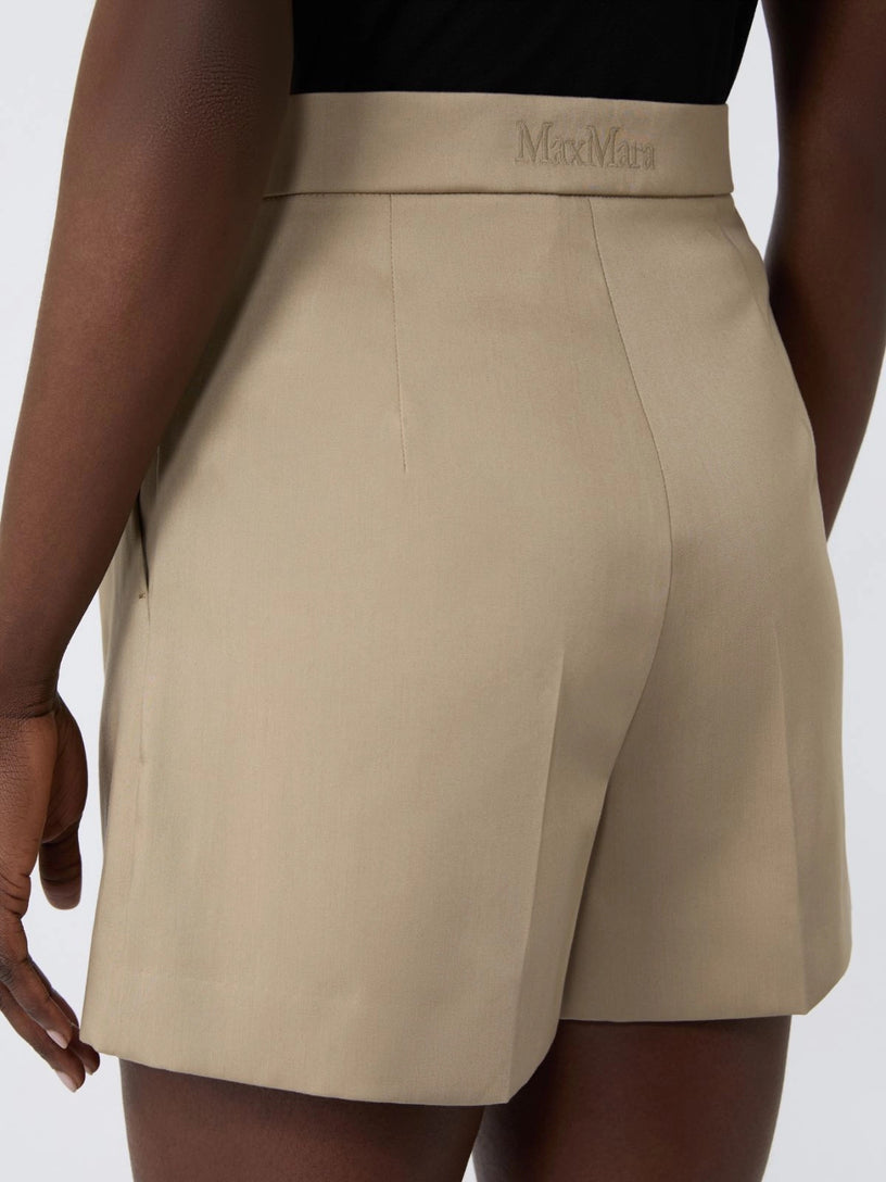 Mxmtabacco Stretch cotton satin shorts