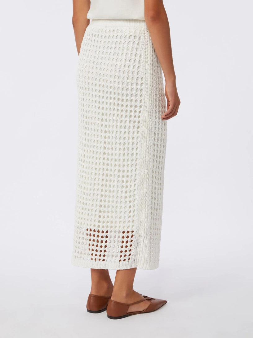 Mesh cotton skirt