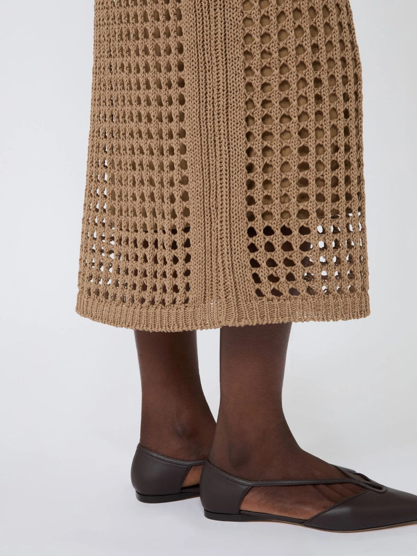 Mesh cotton skirt