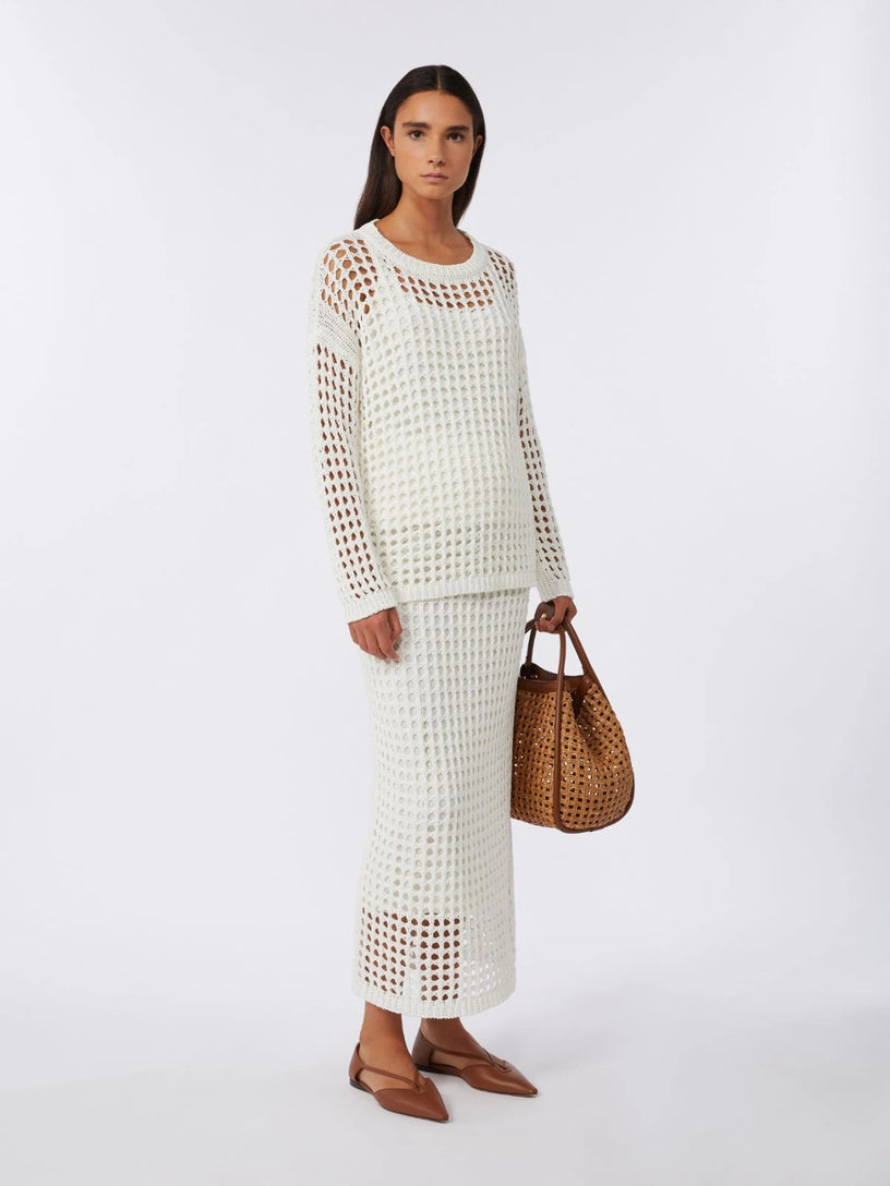 Cotton mesh jumper