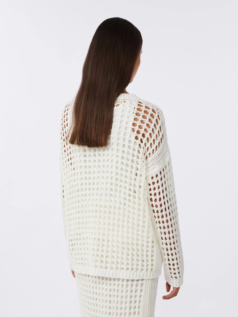Cotton mesh jumper