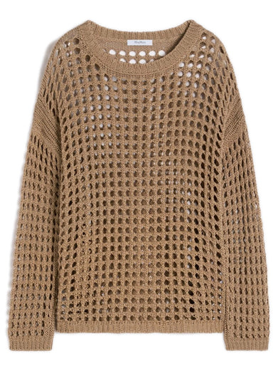 Cotton mesh jumper