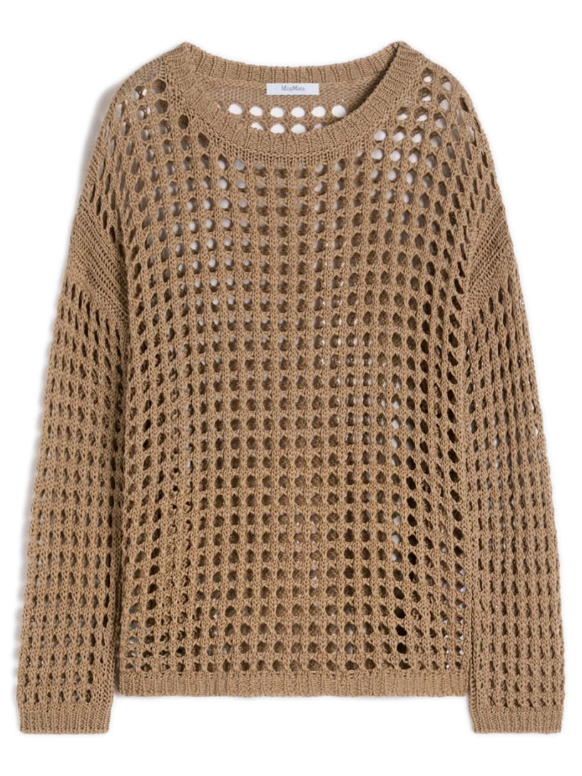 Cotton mesh jumper