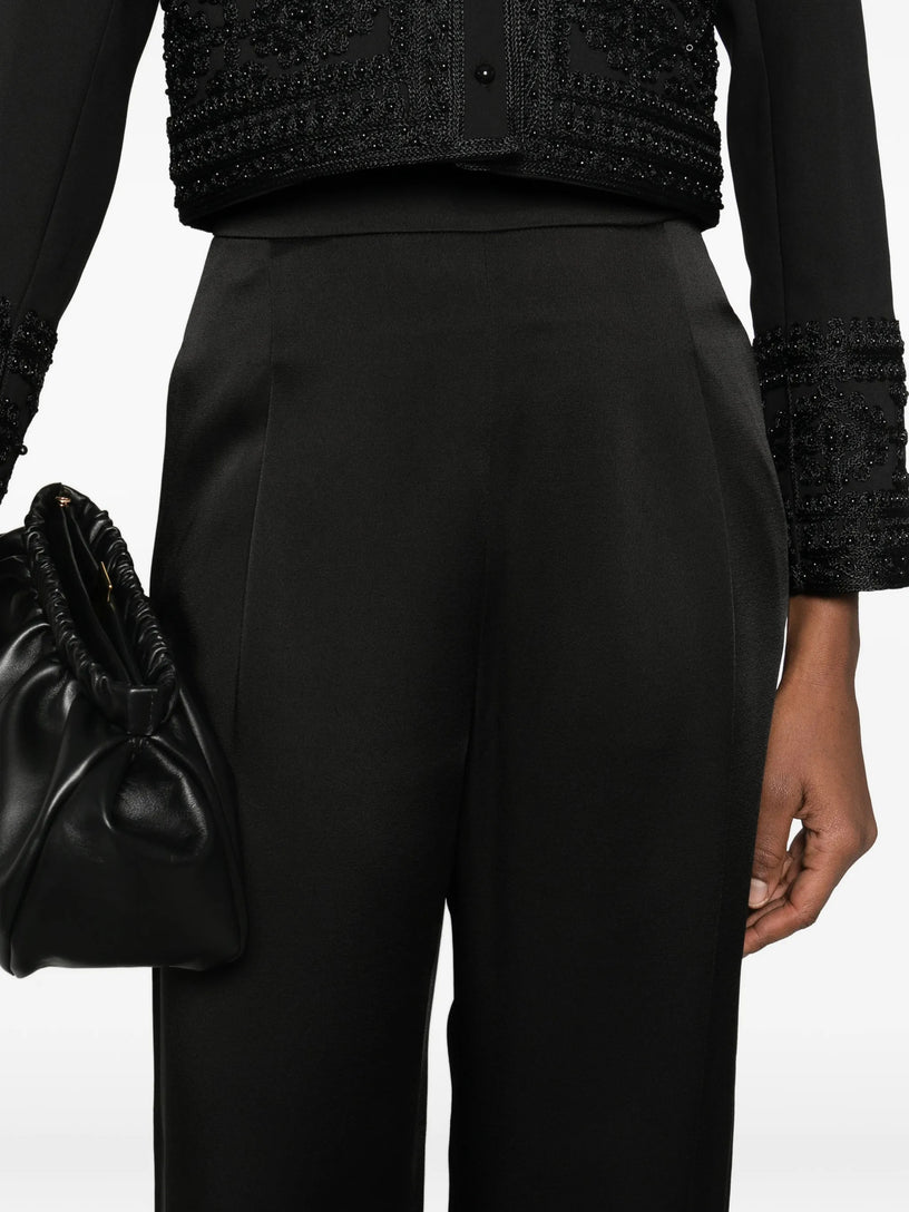 Satin-lined trousers
