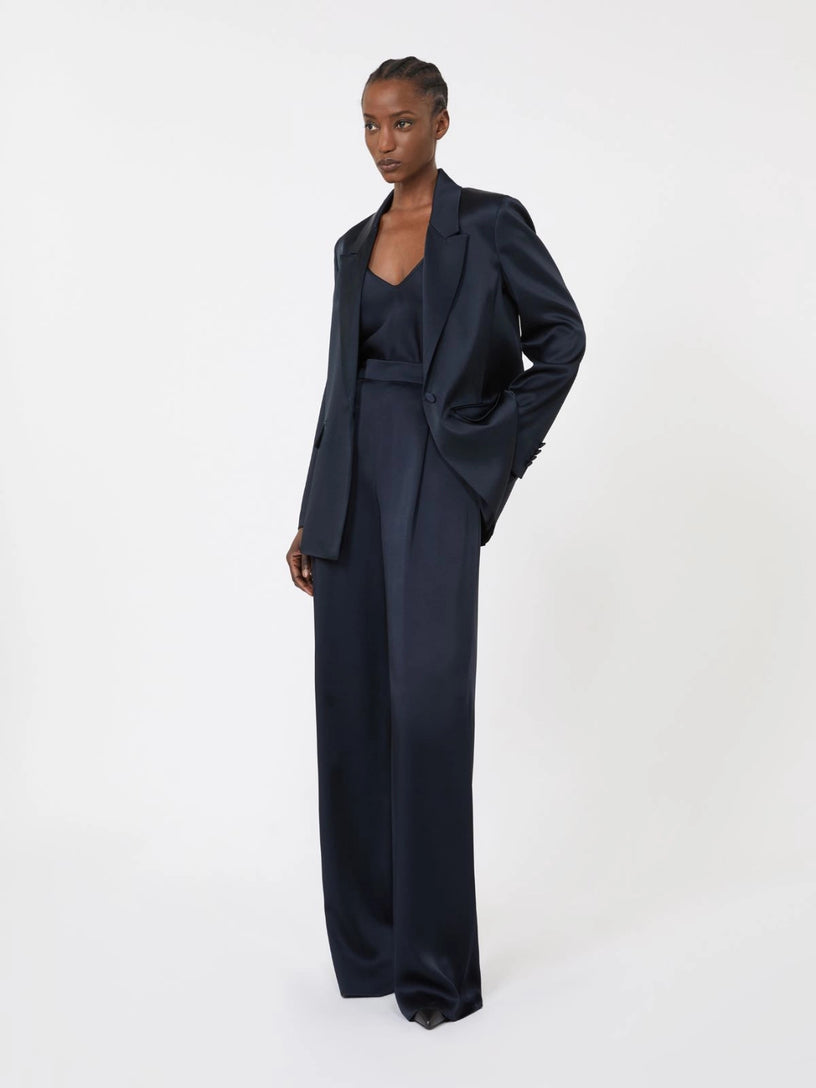 Satin-lined trousers