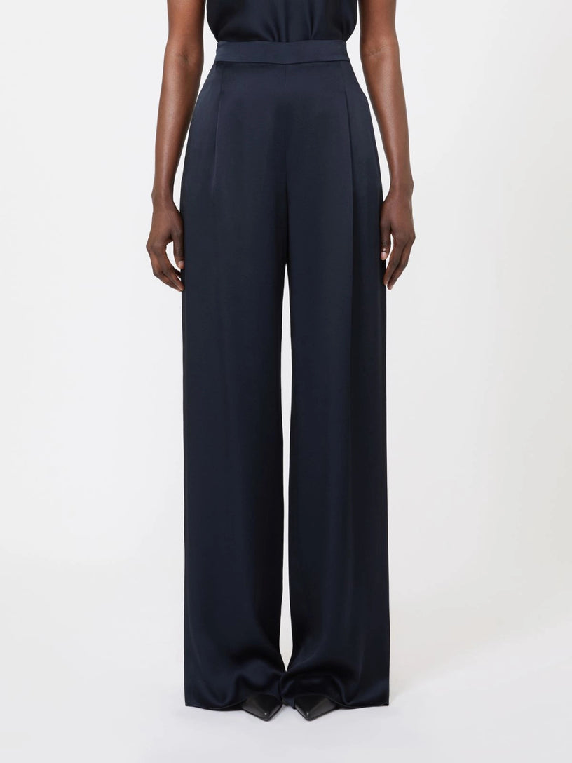 Satin-lined trousers