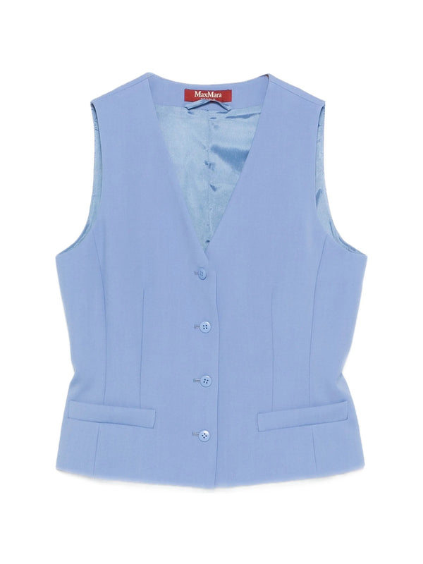 Gilet mstmadia in crêpe di lana