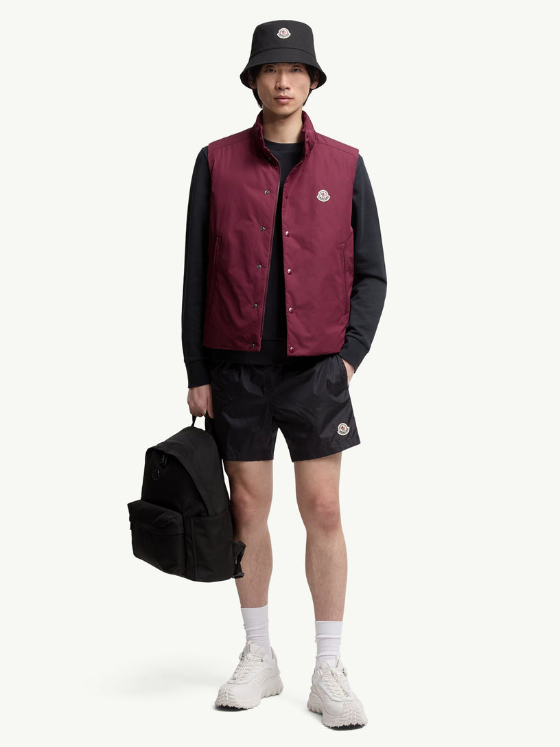Swim shorts with logo patch