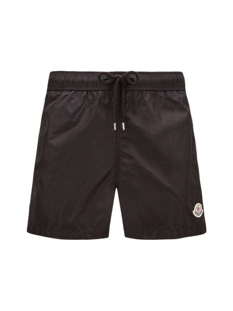 Swim shorts with logo patch