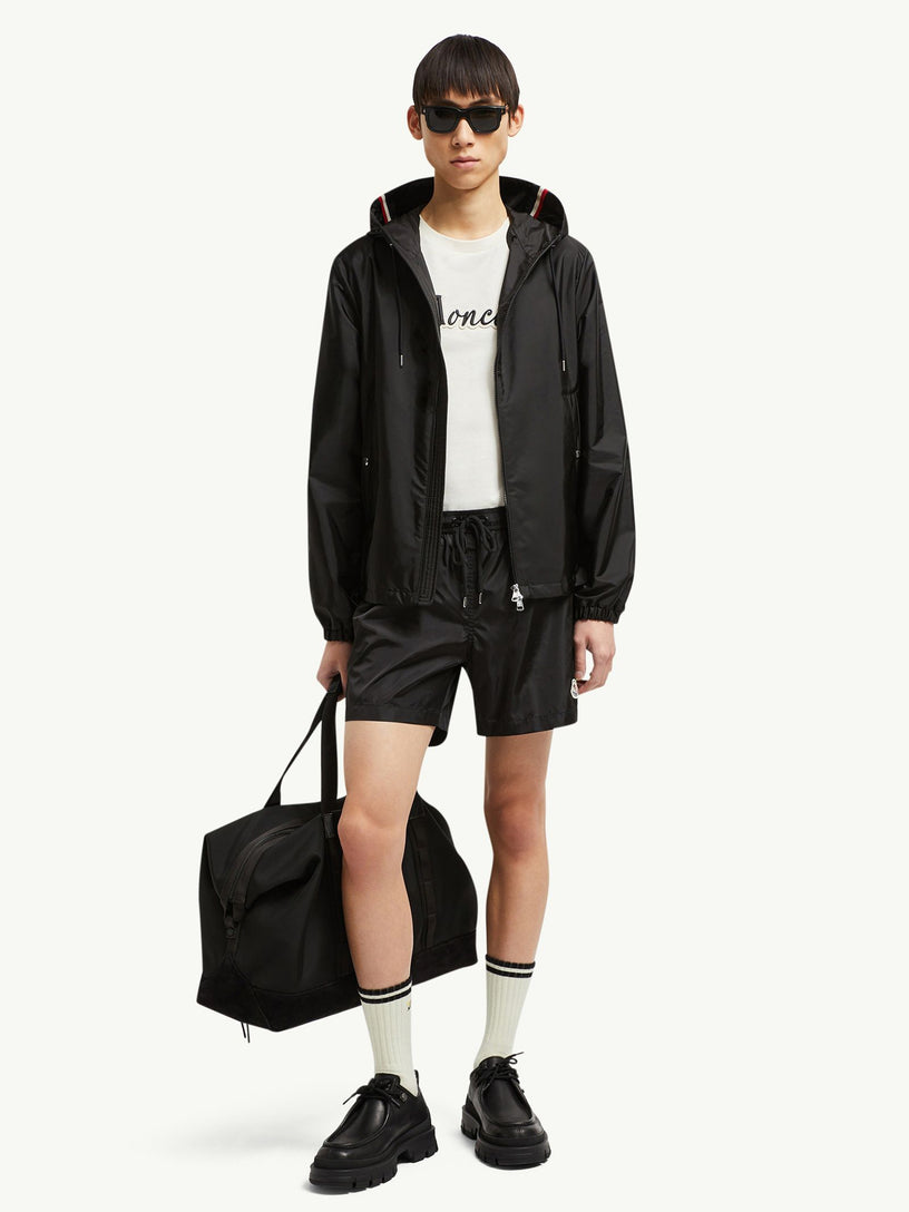 Swim shorts with logo patch