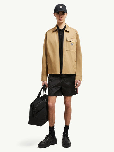 Swim shorts with tricolor trim