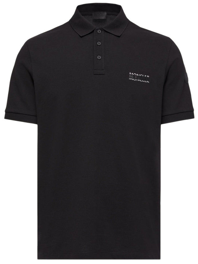 Cotton pique polo shirt with logo