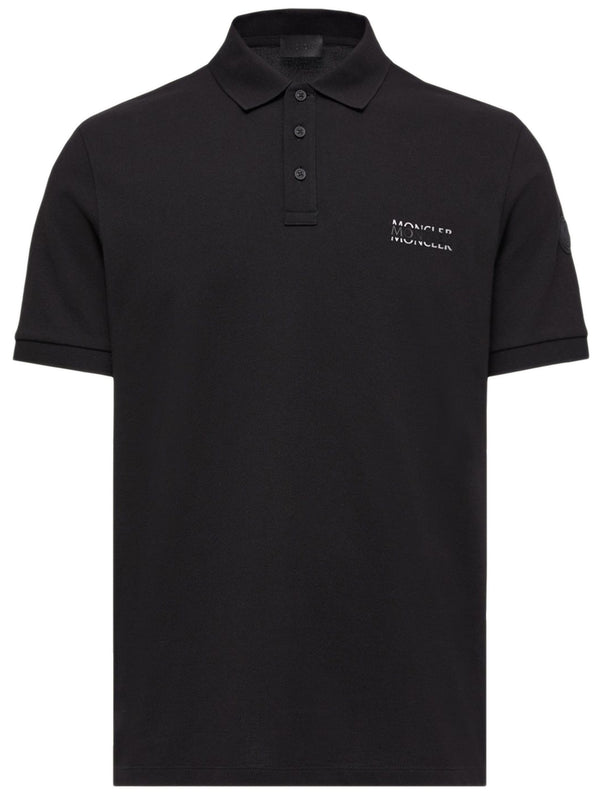 Cotton pique polo shirt with logo