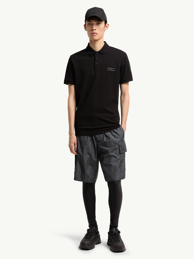 Cotton pique polo shirt with logo