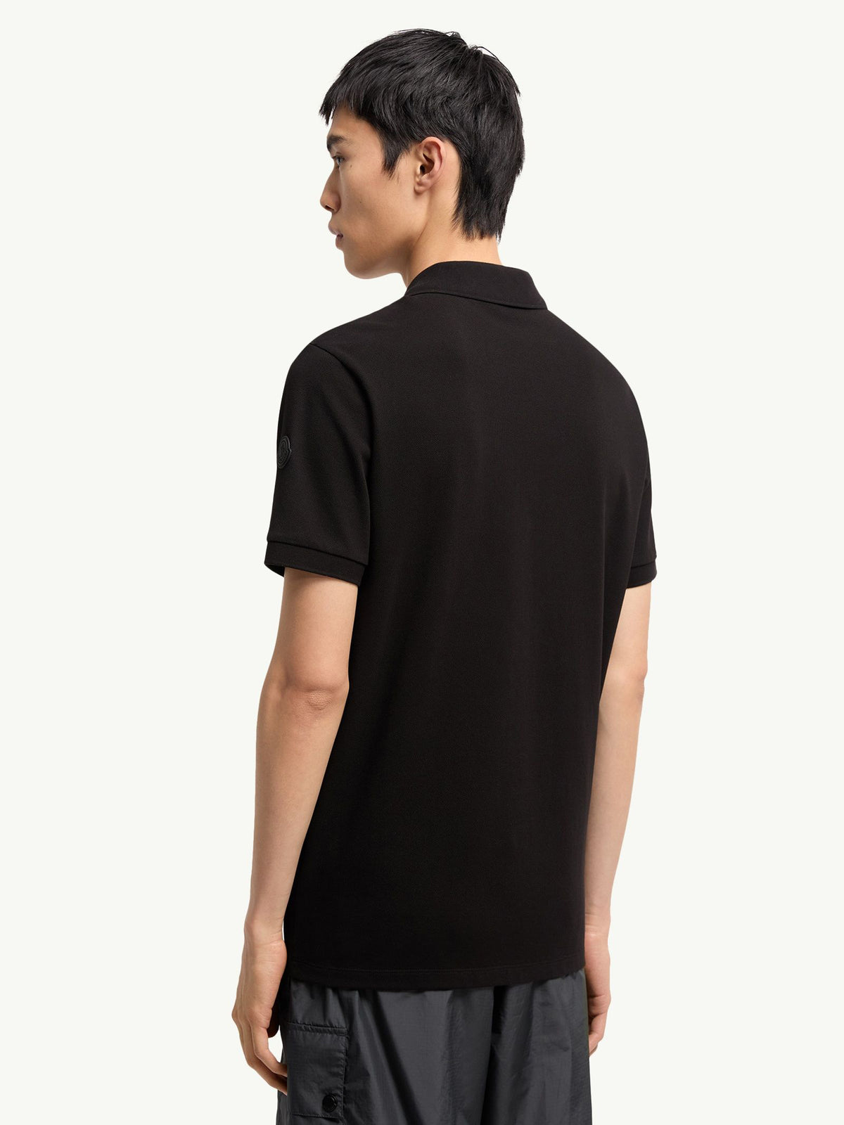 Cotton pique polo shirt with logo