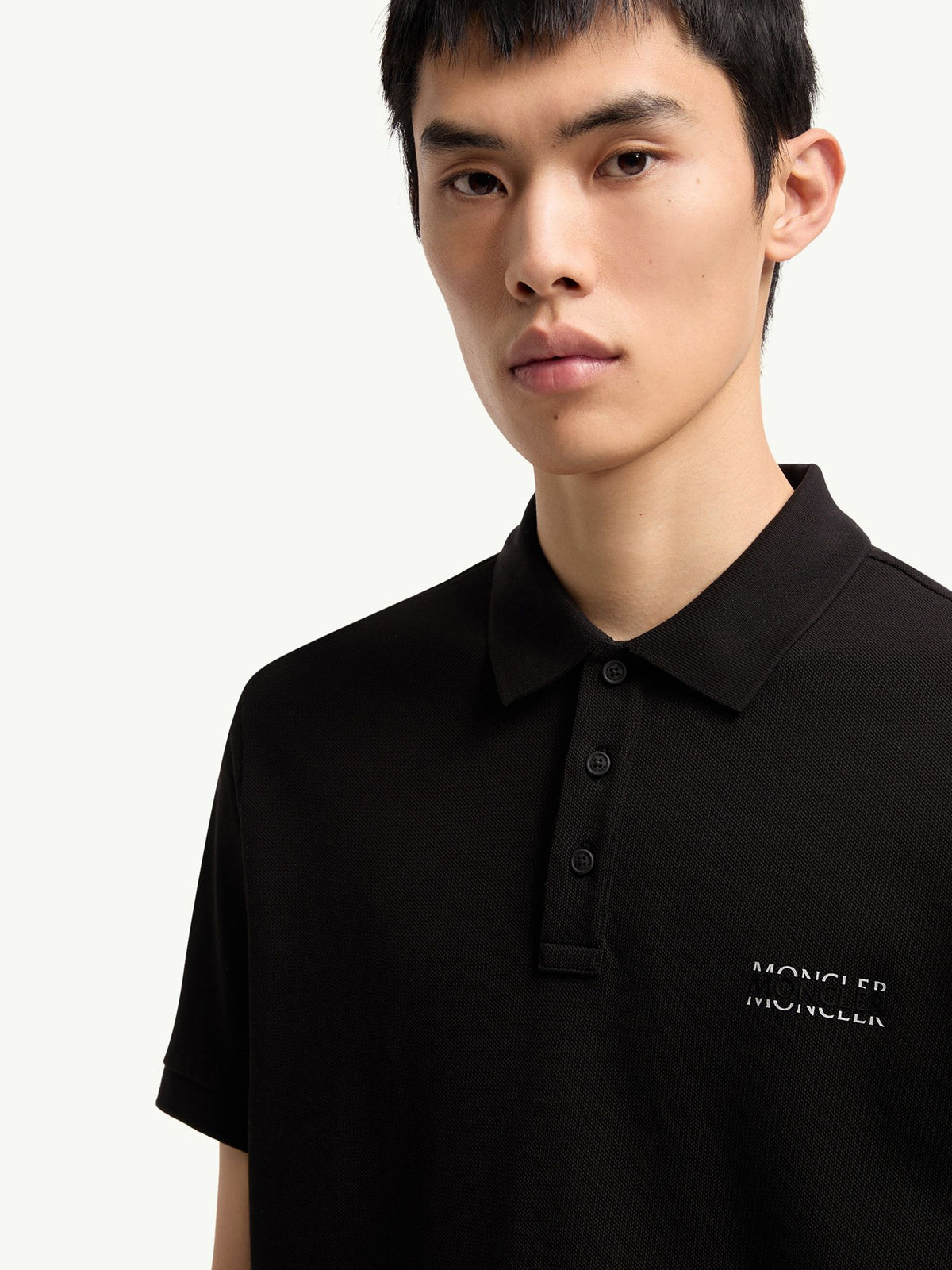 Cotton pique polo shirt with logo