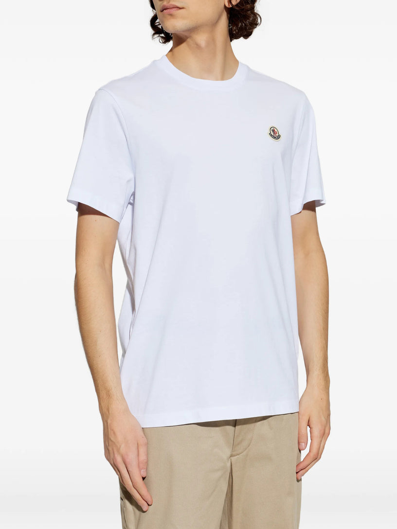 Cotton T-shirt with logo patch (Set of three)