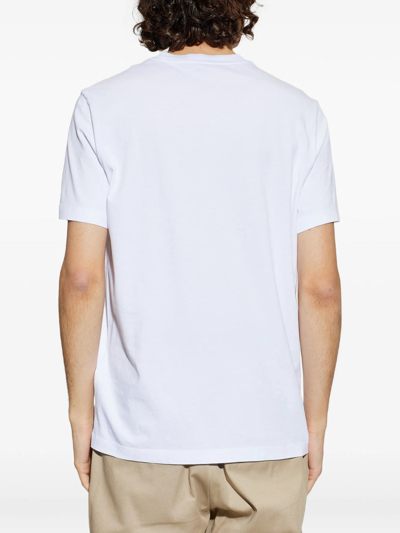 Cotton T-shirt with logo patch (Set of three)