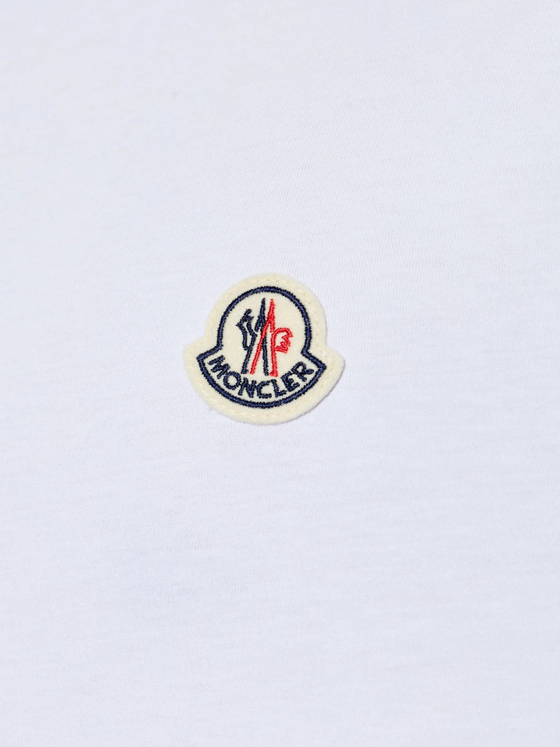 Cotton T-shirt with logo patch (Set of three)