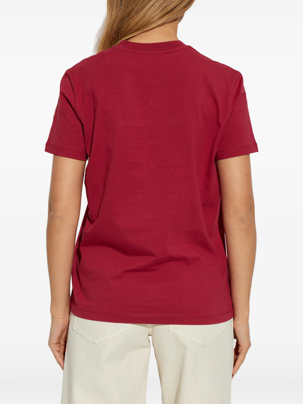 Embroidered Tonal Logo Cotton T-Shirt