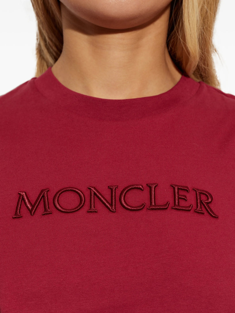 Embroidered Tonal Logo Cotton T-Shirt